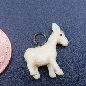 Vintage Celluloid Plastic Mule Horse Cracker Jack Prize Charm for Bracelet